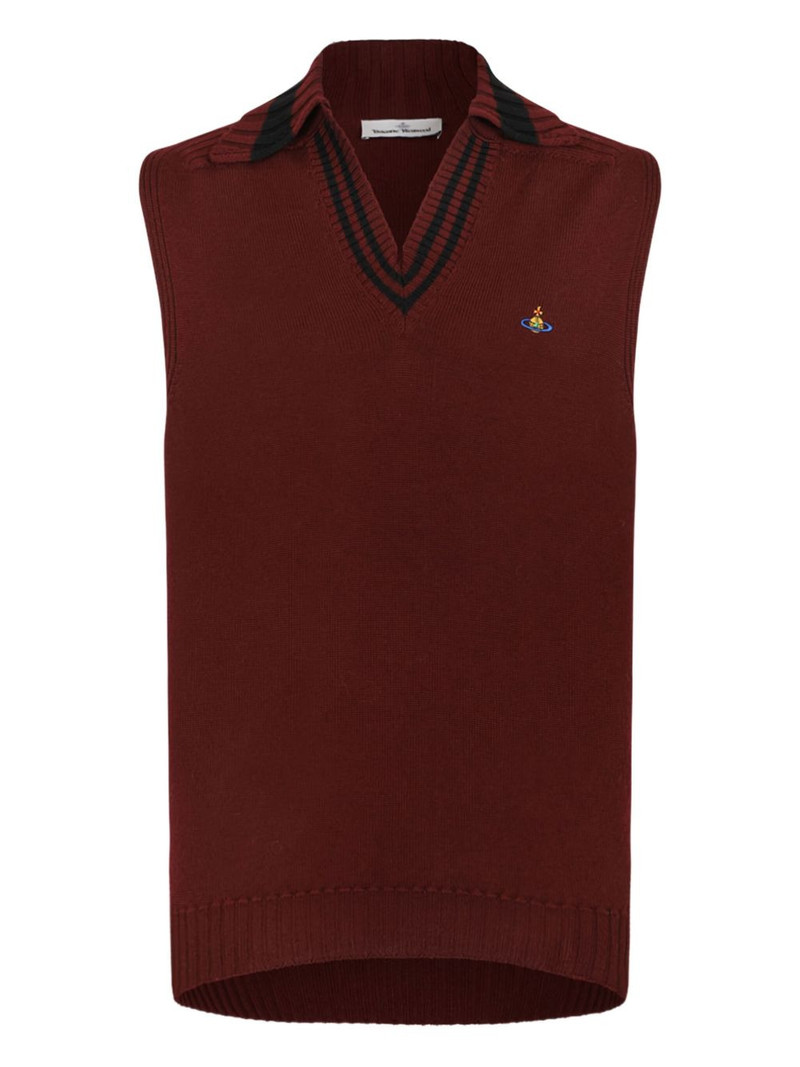 striped sleeveless jacket 1