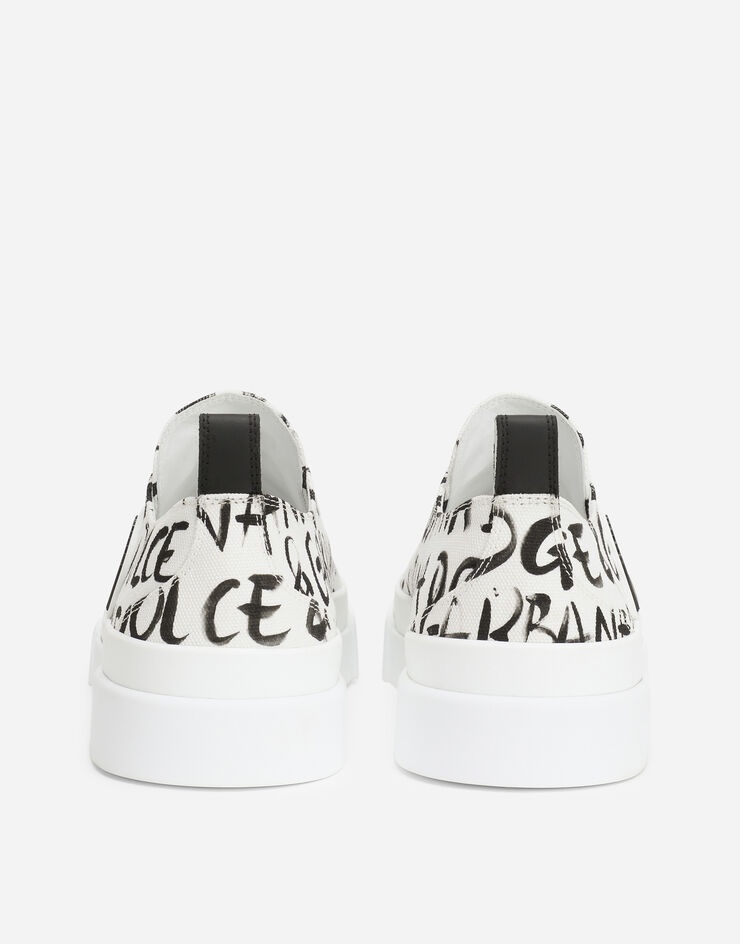 Canvas Portofino Light sneakers with DG logo print - 3