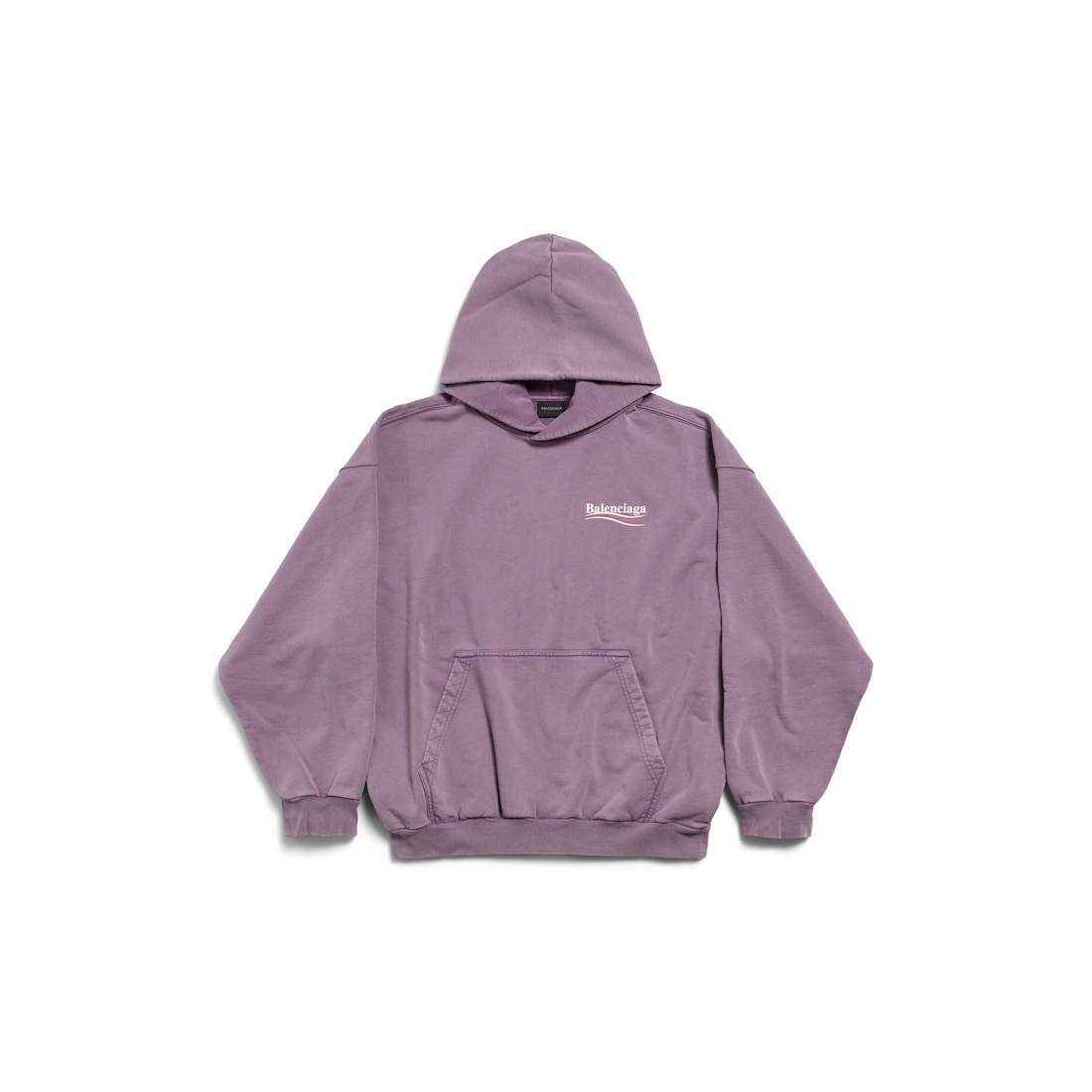 Men's Political Campaign Hoodie Medium Fit  in Faded Purple - 1