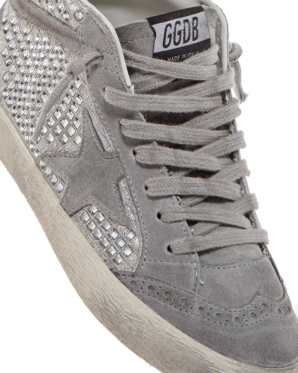 Unisex Mid Star Embellished Mid Top Sneakers - 5