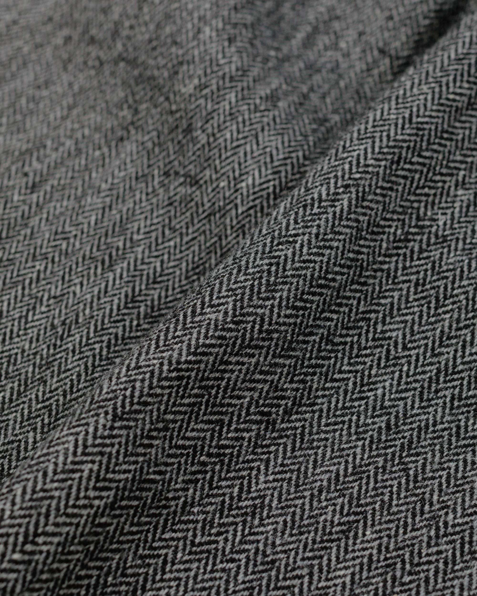 FA Pant Grey Poly Wool Herringbone - 5
