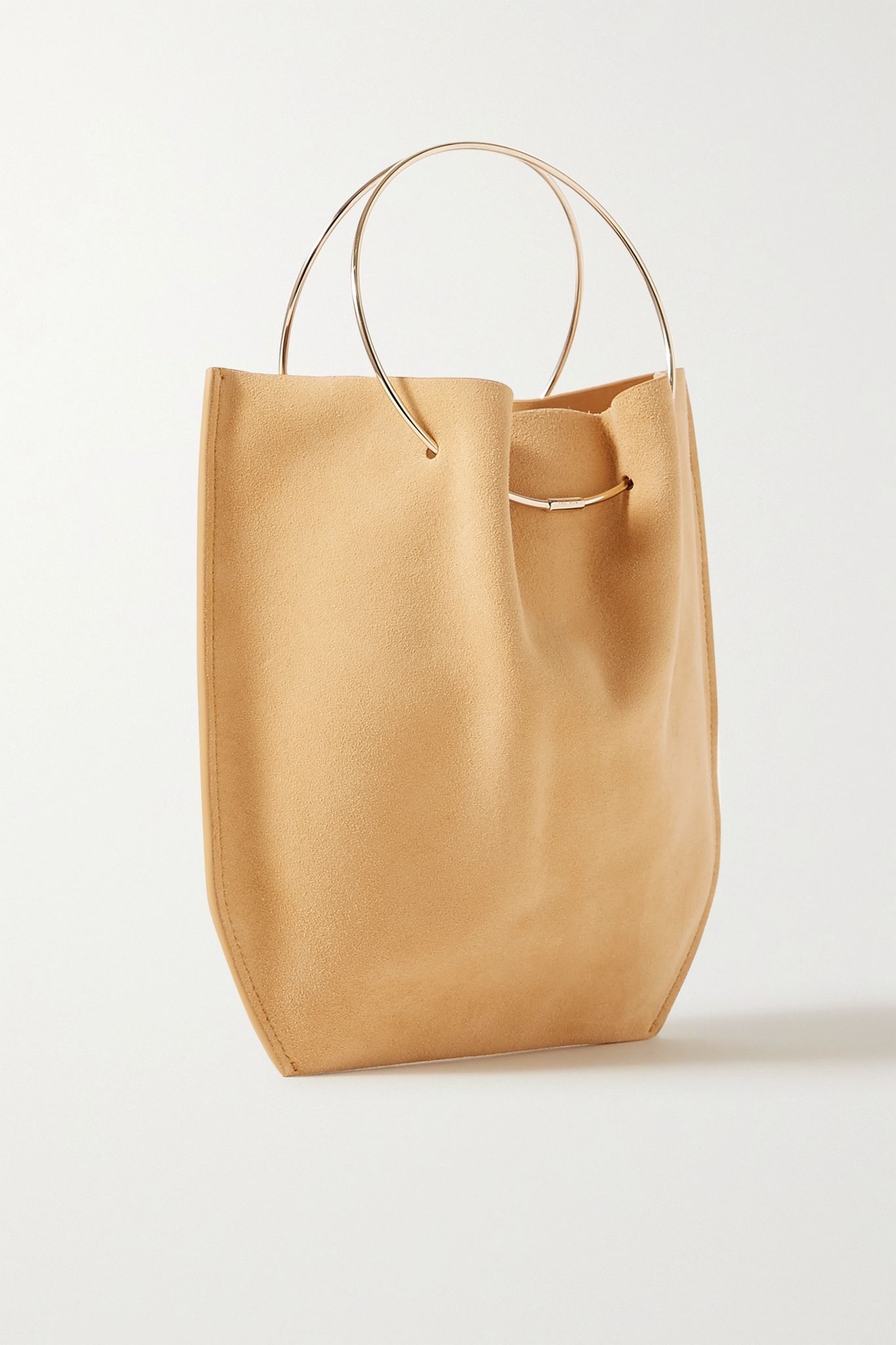 Flat Circle suede tote - 3