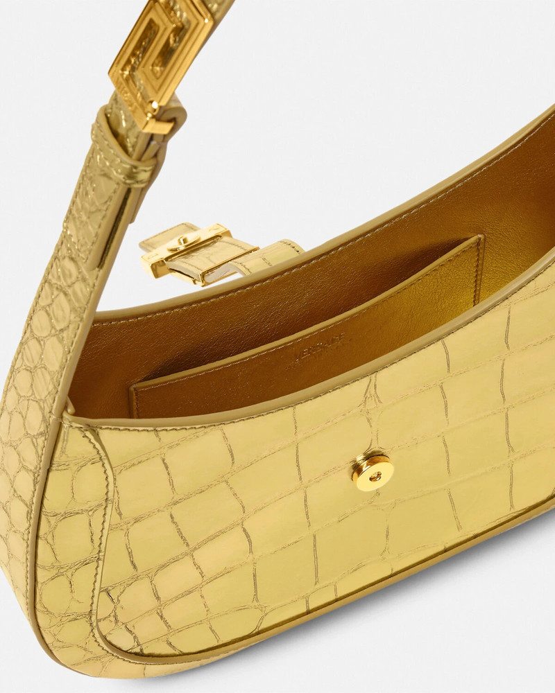 Greca Goddess Metallic Small Hobo Bag 4