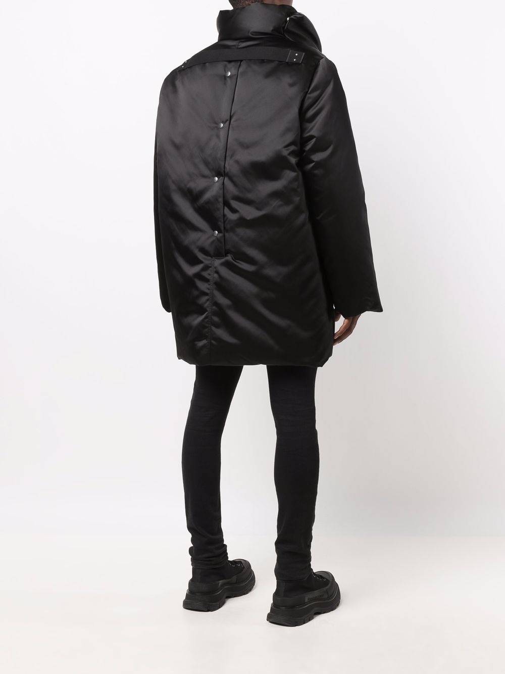 funnel neck padded coat - 4