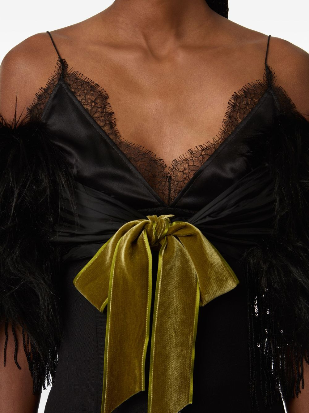 faux-fur stole - 3