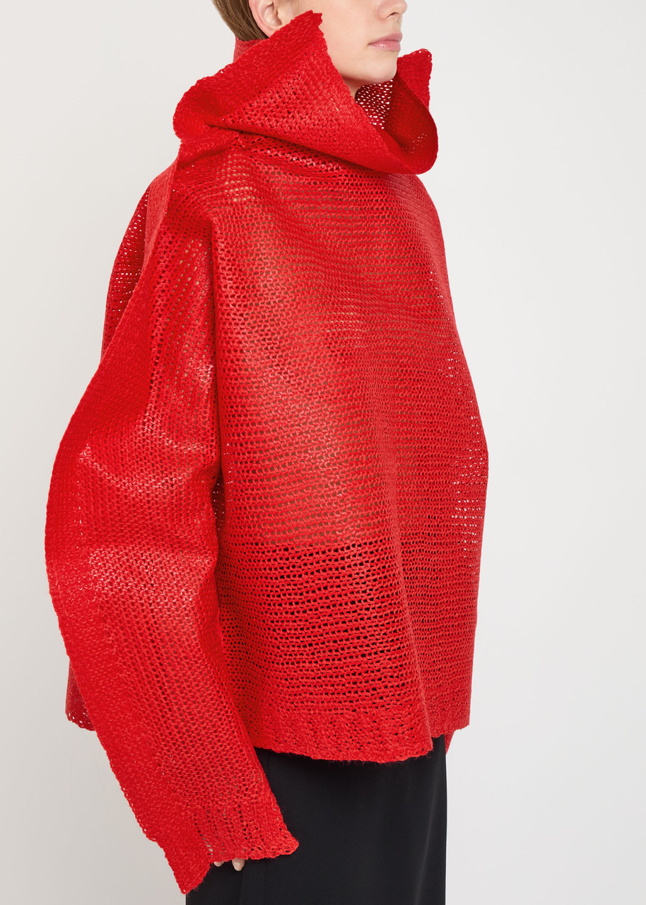 Issey Miyake Panini Draped Wool-blend top - 2