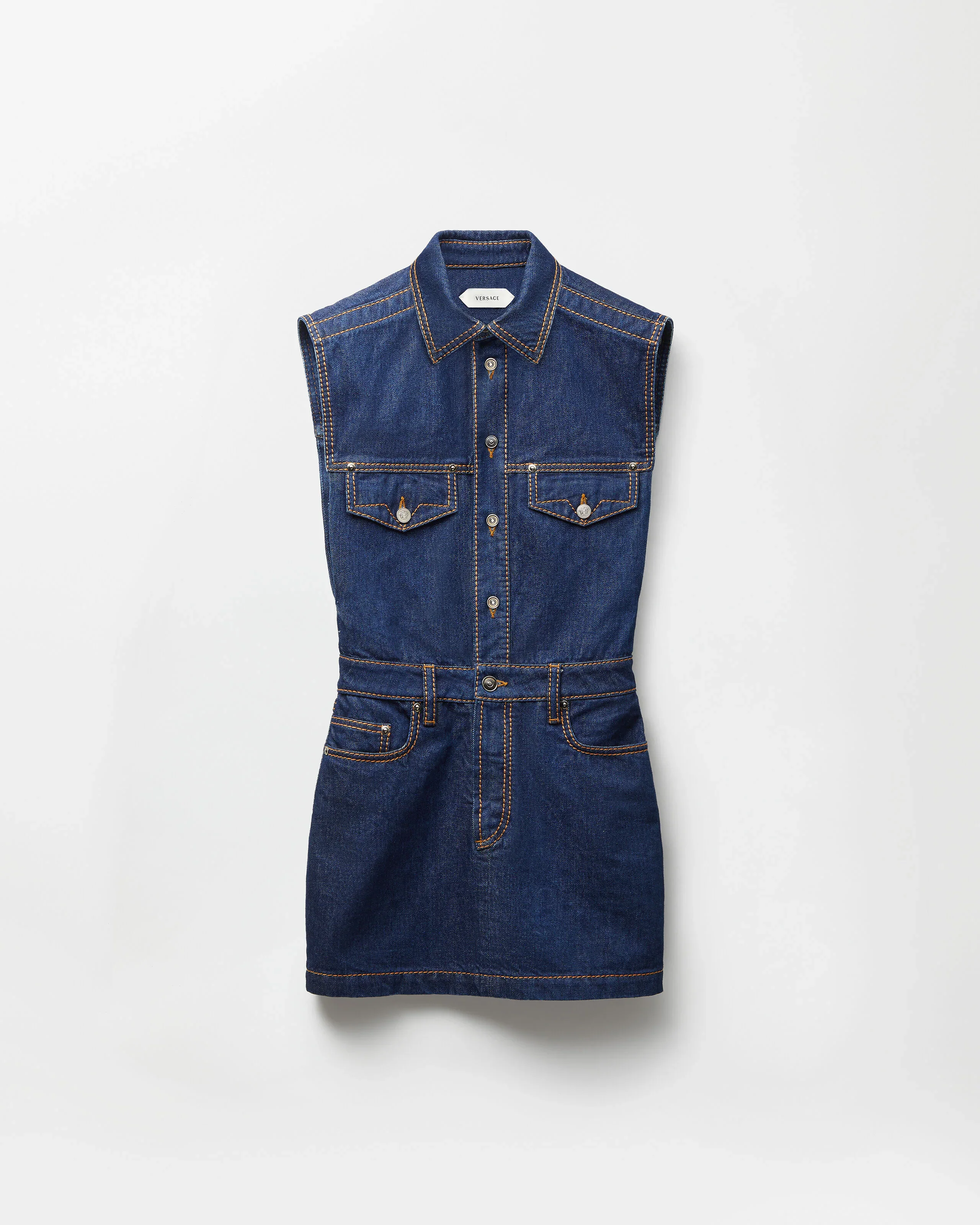 Denim Mini Dress - 1