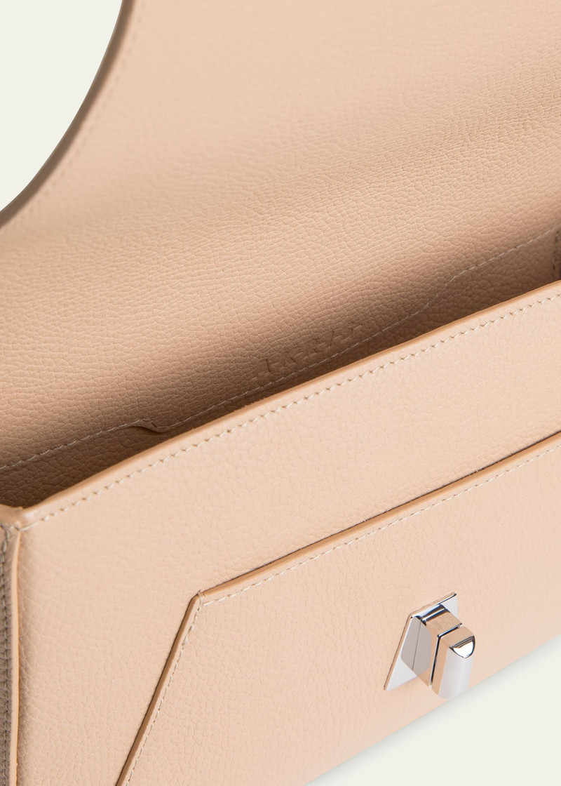 AKRIS Anouk Lite Flap Leather Crossbody Bag outlook