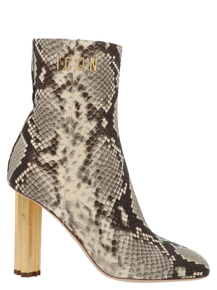 Dsquared2 Embossed Heeled  Ankle Boots - 1