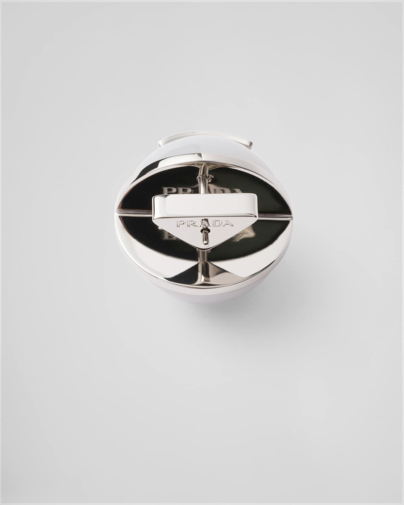 Prada Metal and Plexiglas earrings outlook