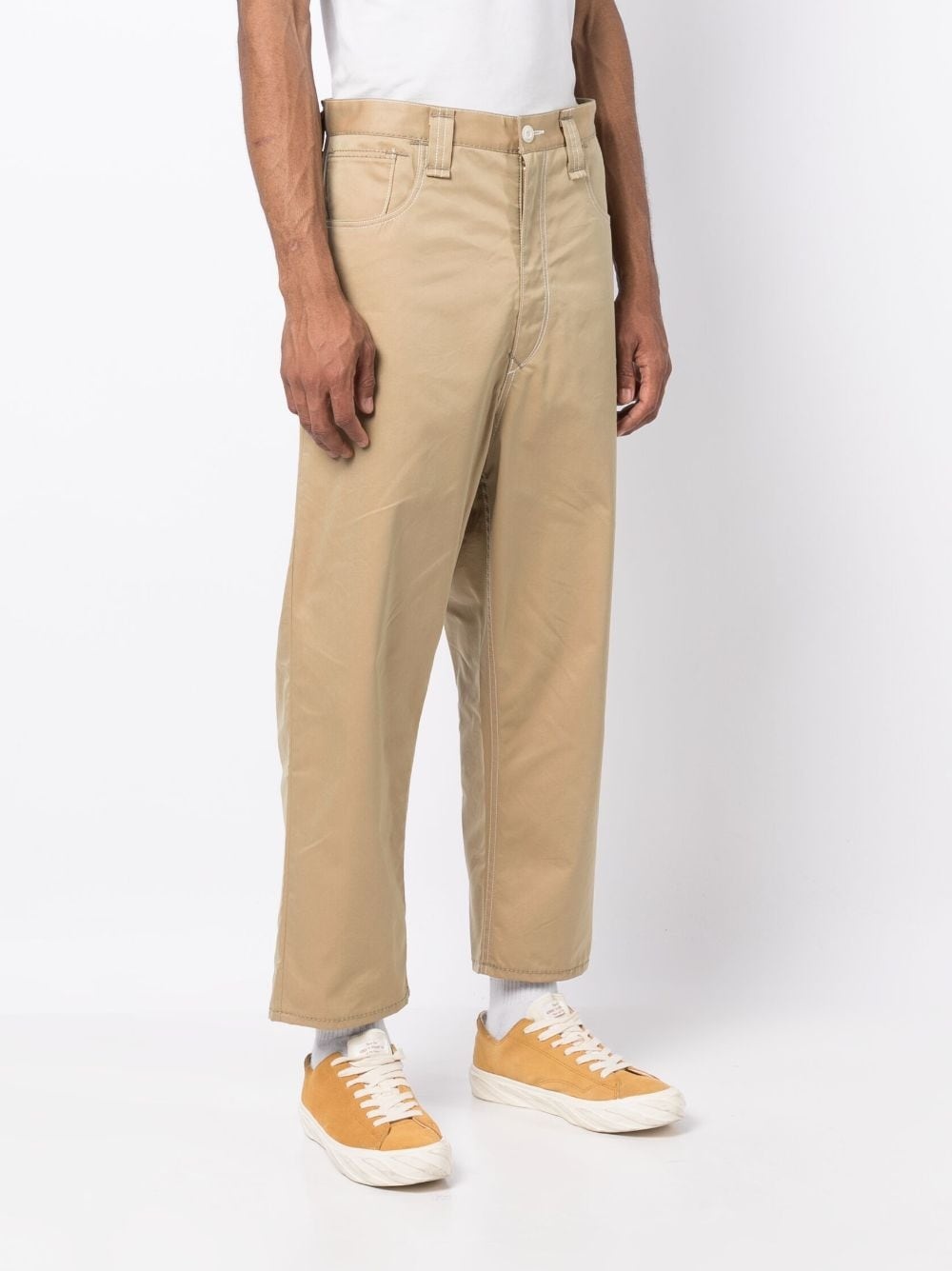straight-leg contrasting-pocket trousers - 3