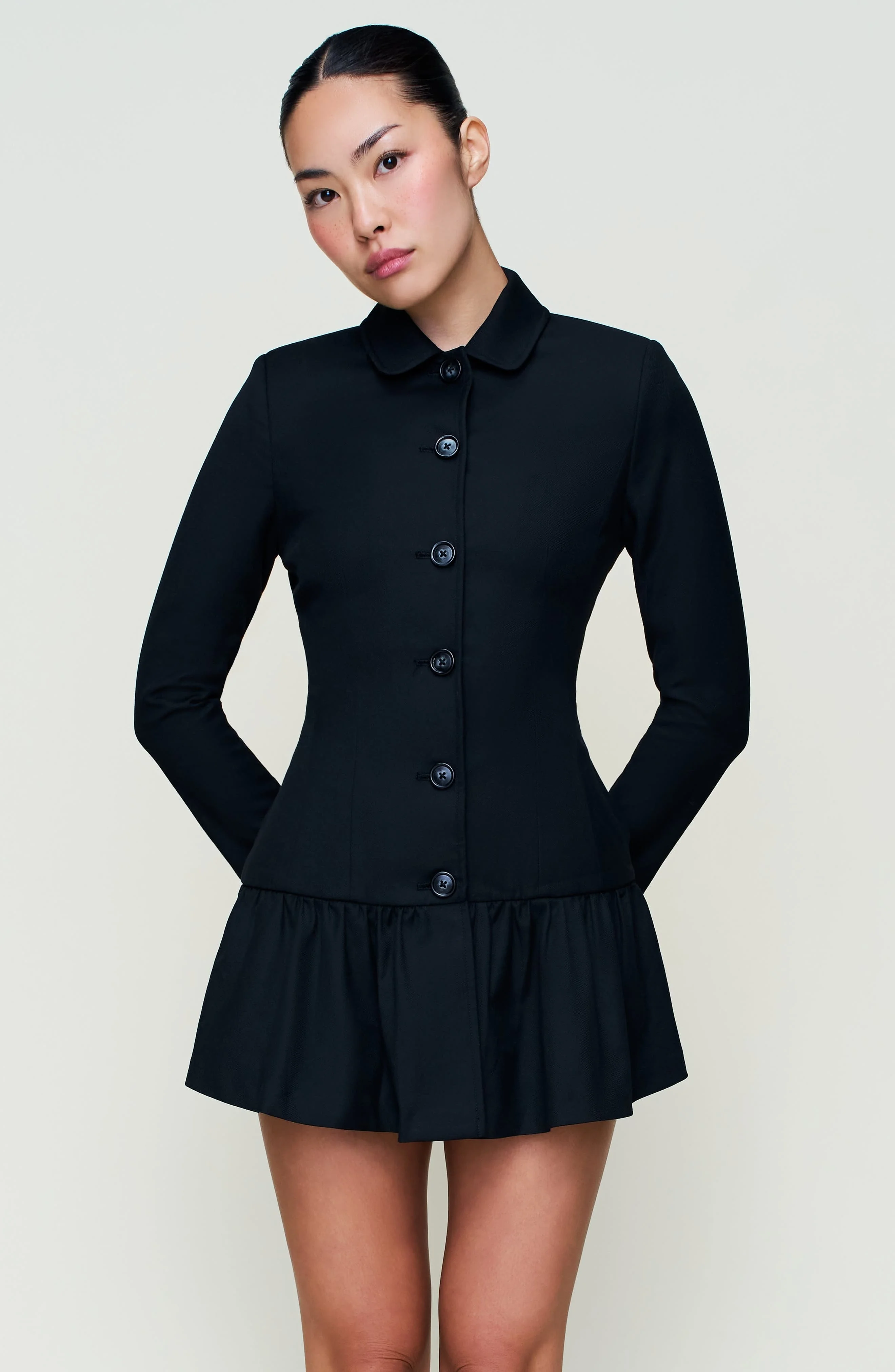 Guizio Cherie Suit Dress in Black - 1