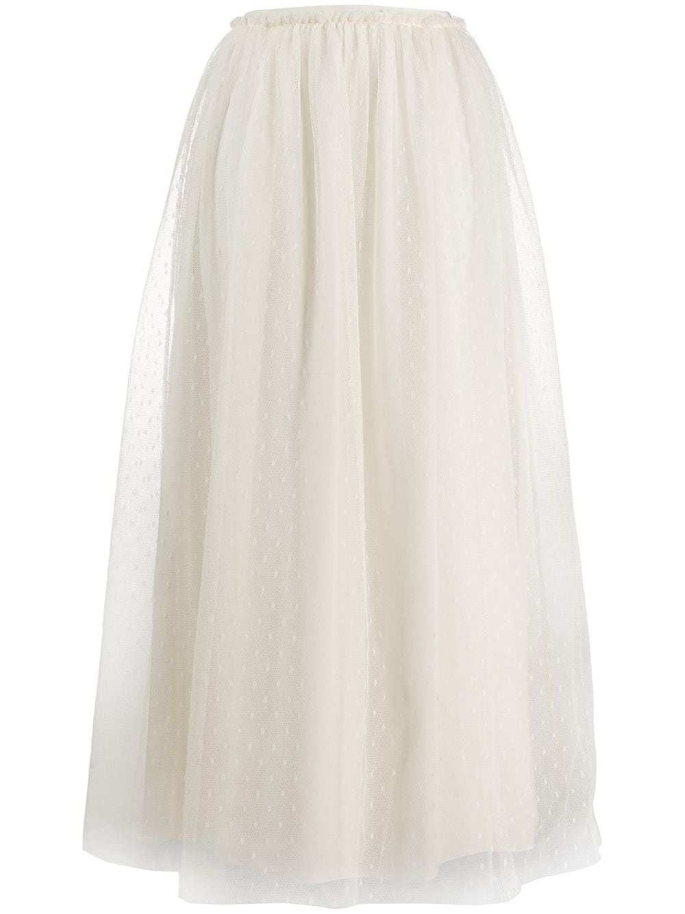 Point d'Esprit tulle midi skirt - 1