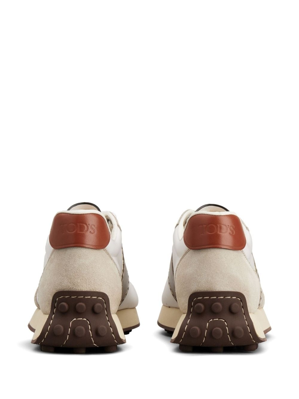 suede-trimmed sneakers - 3