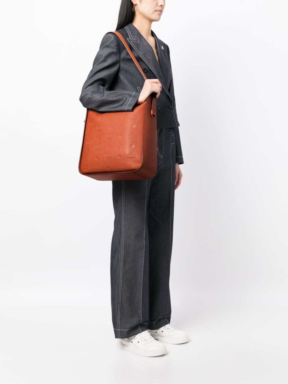 MCM large Aren monogram shoulder bag | REVERSIBLE