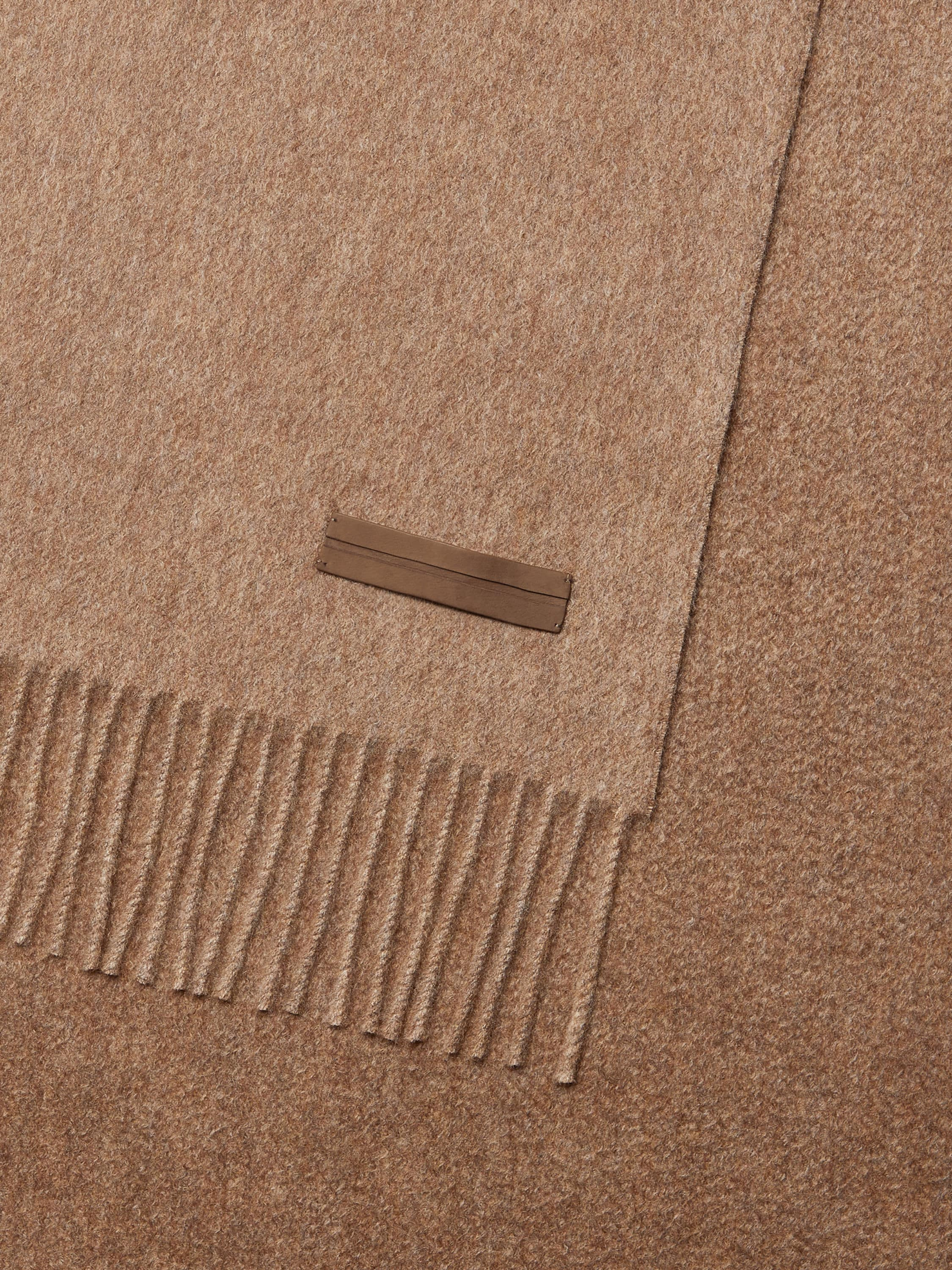 BROWN OASI CASHMERE SCARF - 2