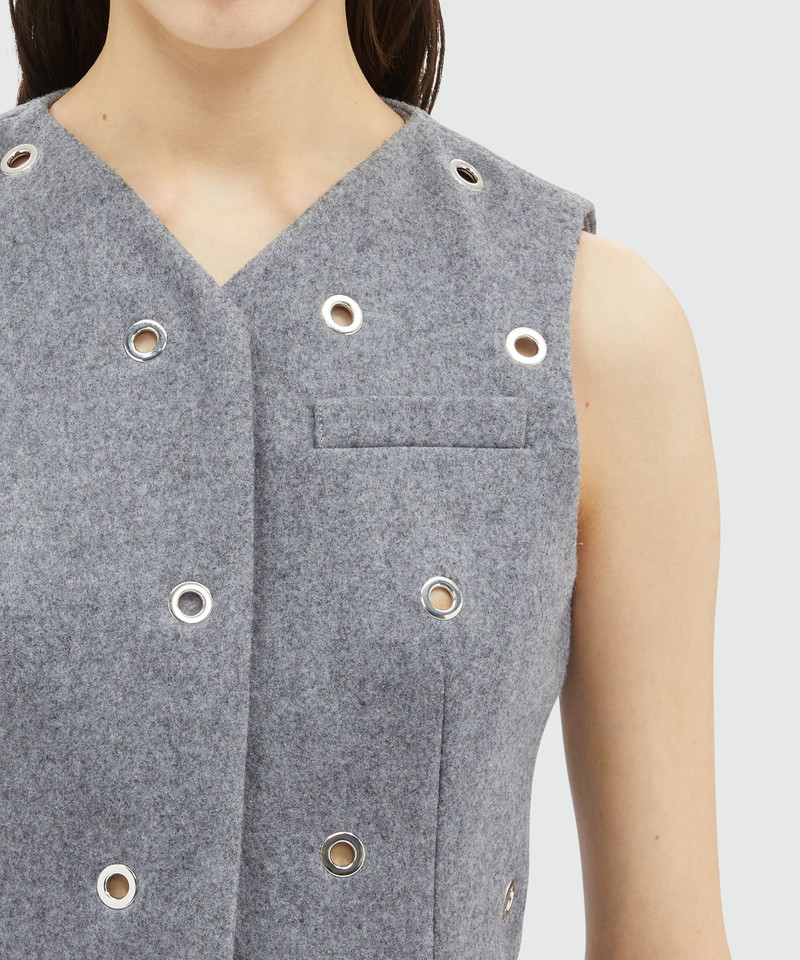 Virgin wool vest with studs 5