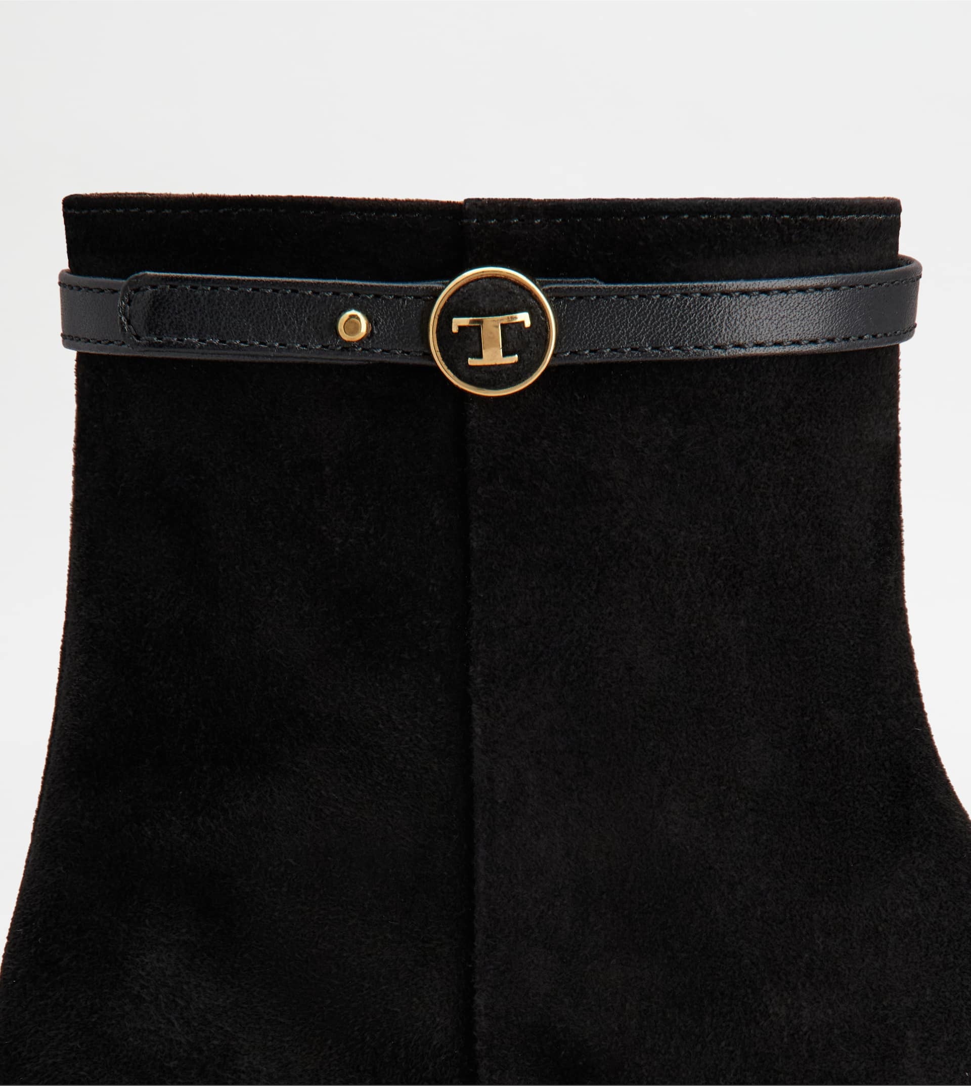 ANKLE BOOTS IN SUEDE - BLACK - 5