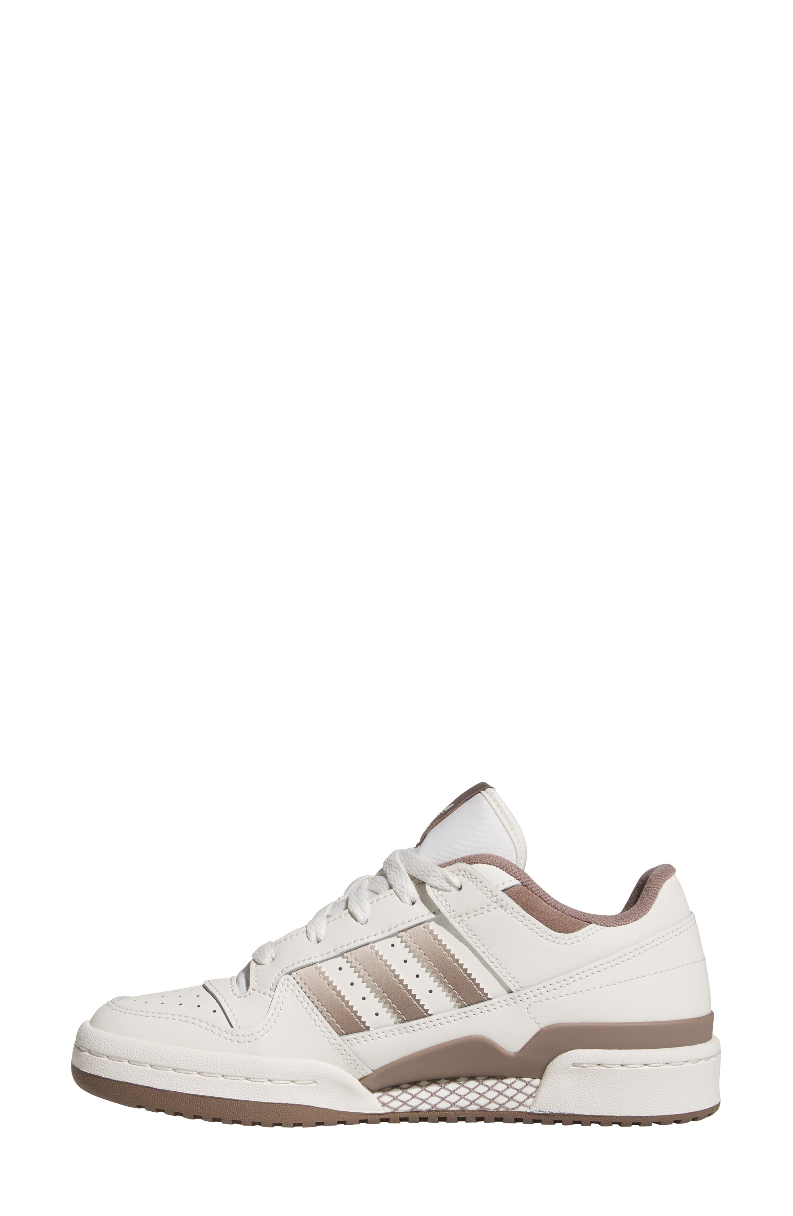 adidas Forum Low CL Basketball Sneaker in Cloud White/White/Brown at Nordstrom - 6