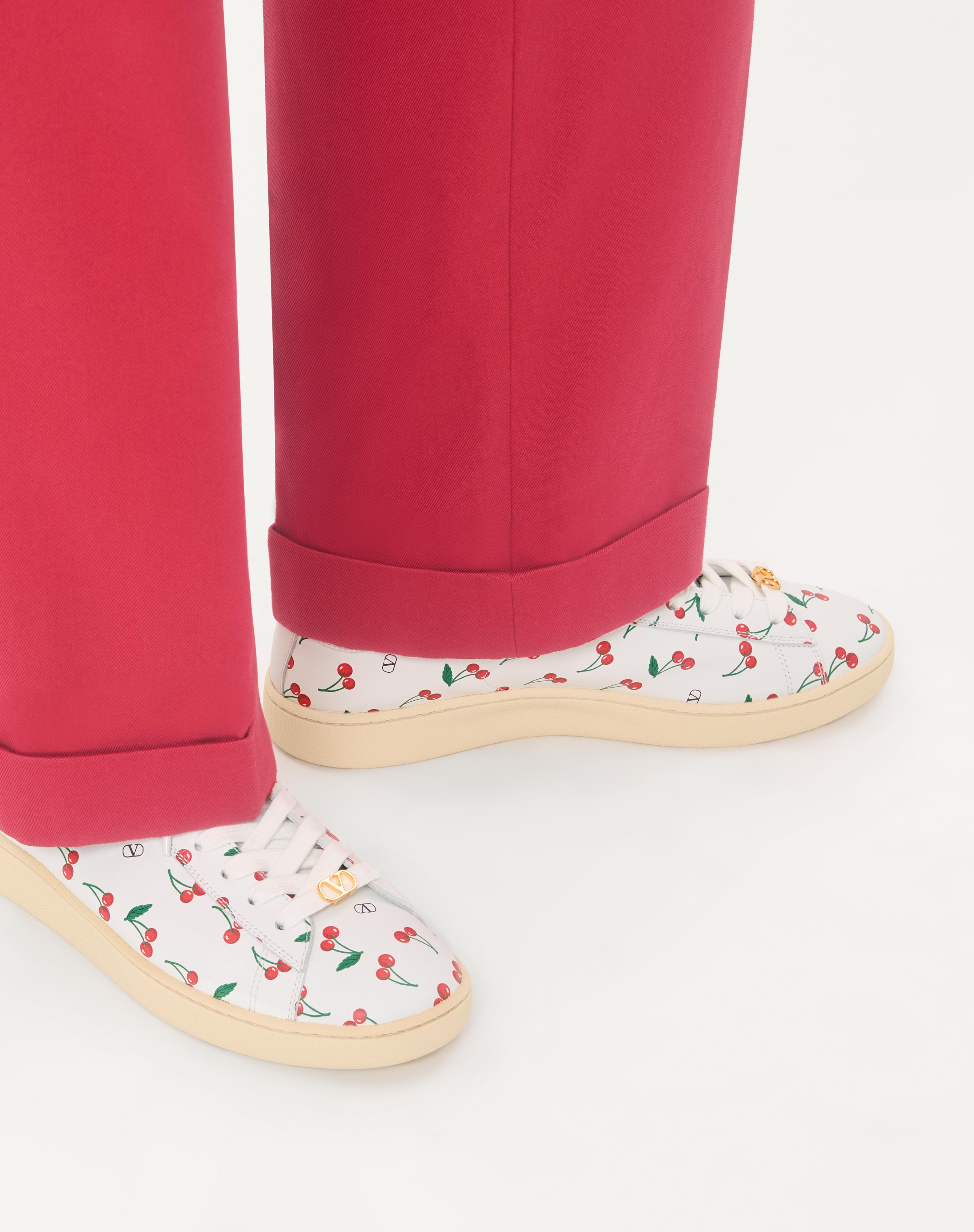 ROYCO SNEAKER IN NAPPA CALFSKIN WITH CHERRYFIC PATTERN - 2