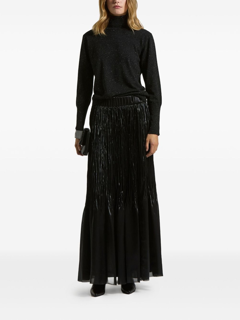 PESERICO lurex-detail roll-neck jumper outlook