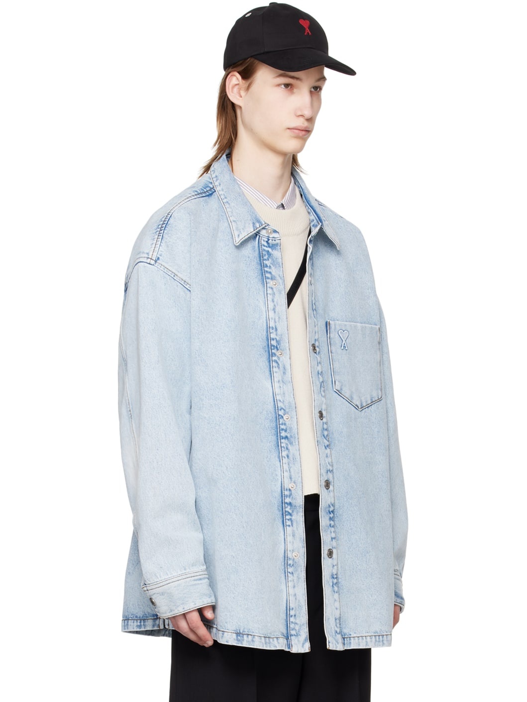 Blue Ami De Cœur Denim Jacket - 2