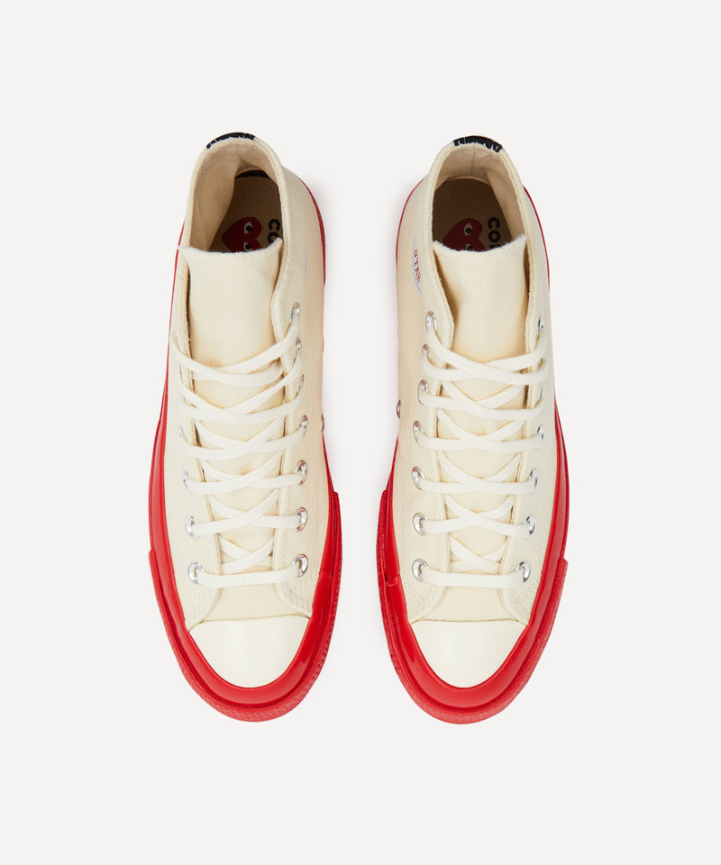 Comme des Garçons PLAY CHUCK TAYLOR ALL-STAR '70 HI "홍보 빨간" outlook