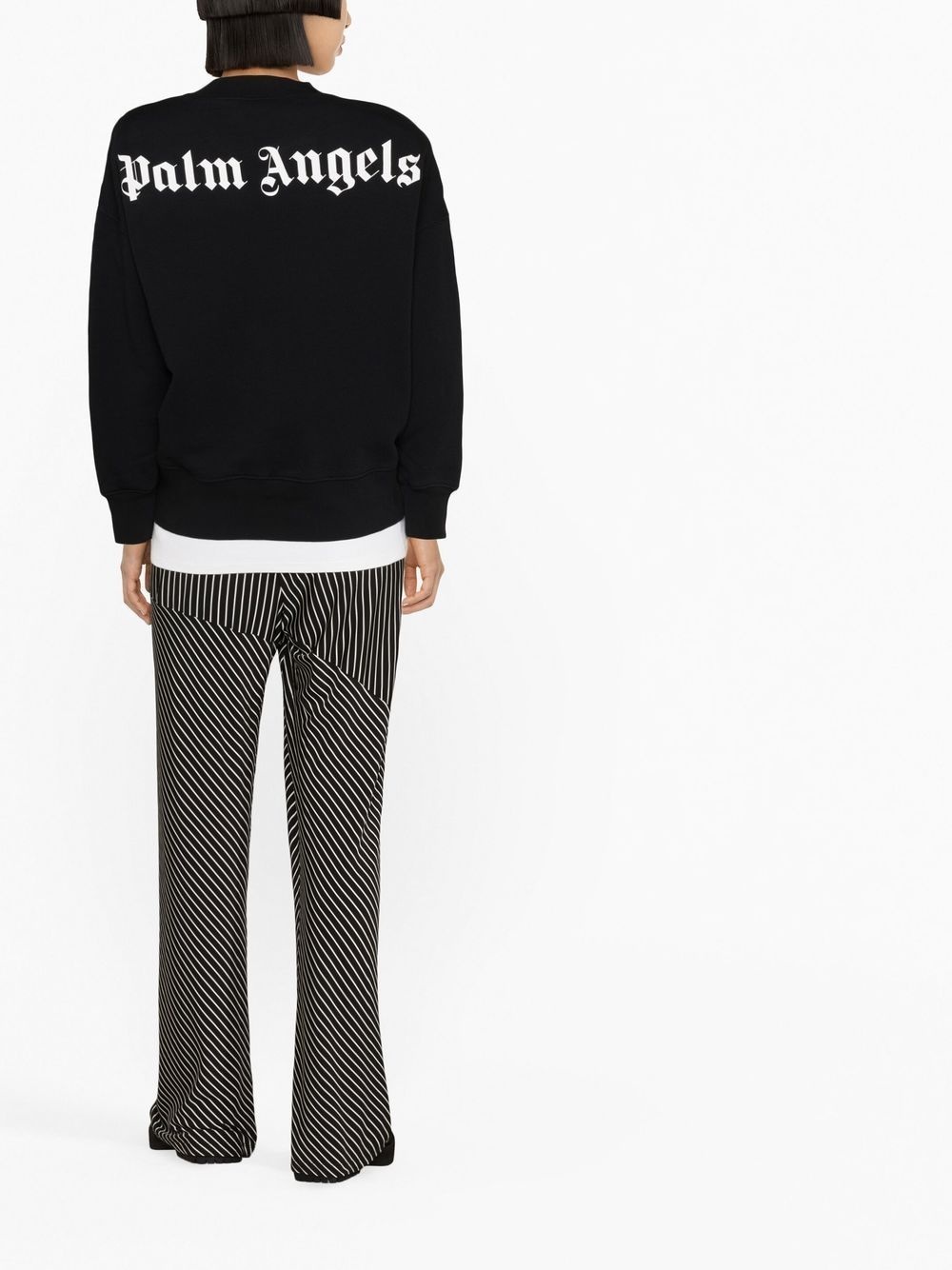 logo-print long-sleeve top - 4