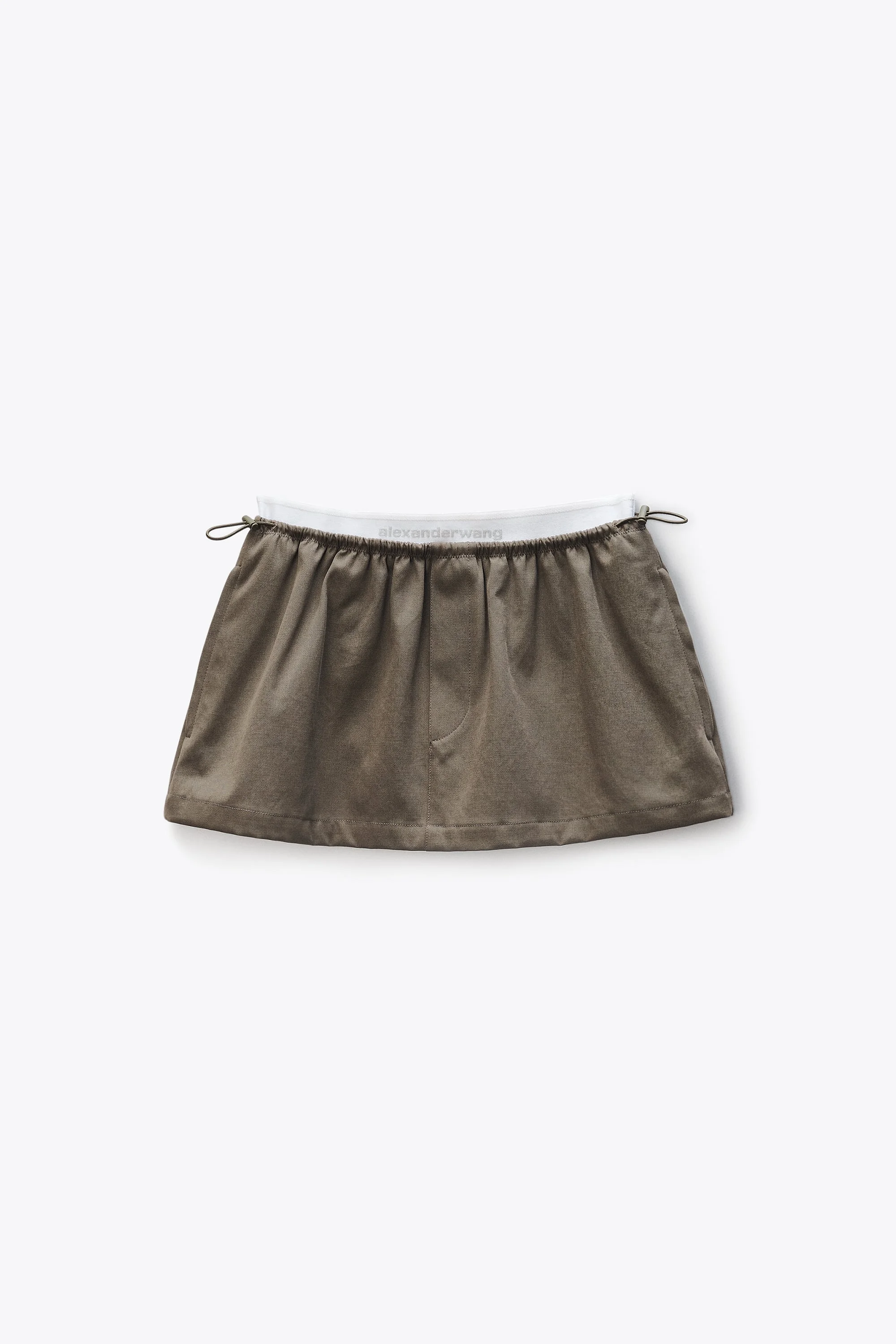 Logo Miniskirt in Twill Mid-Rise - 1