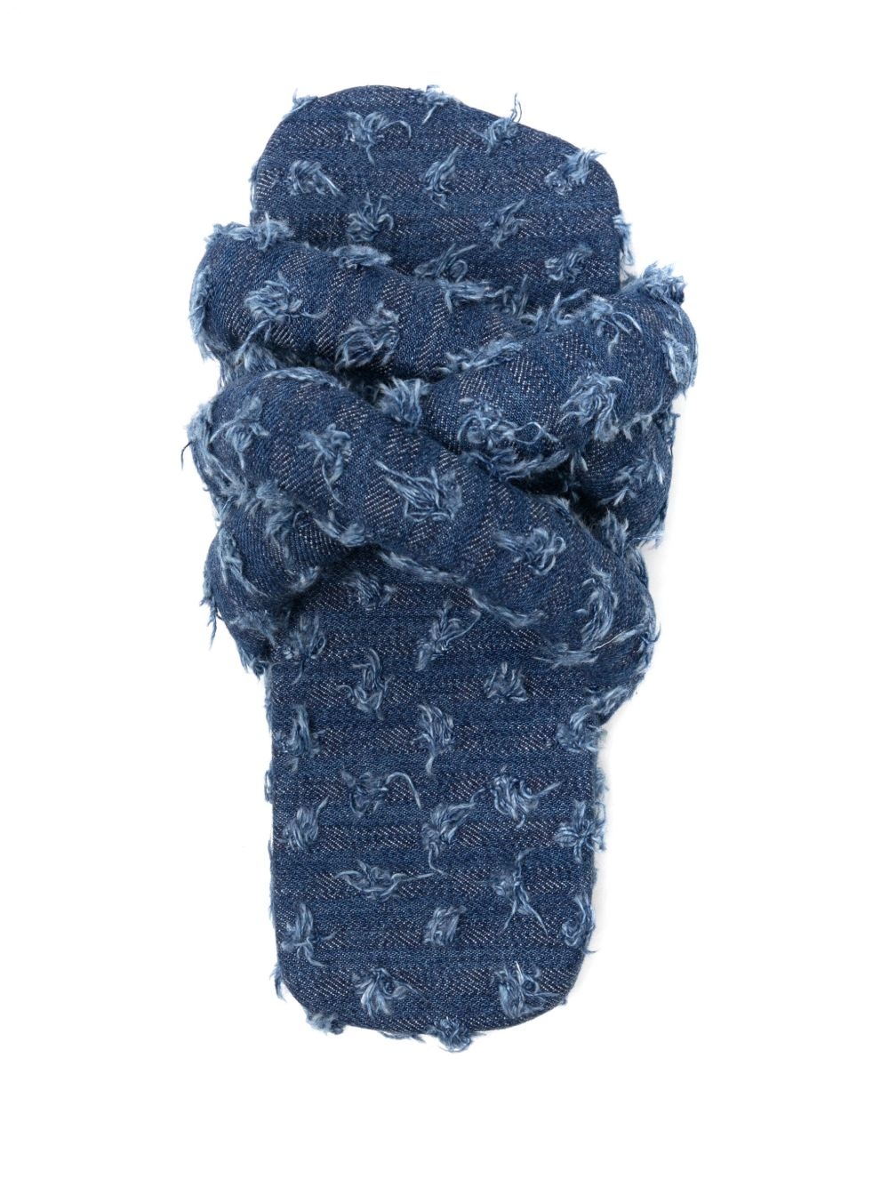 Tyre padded denim slides - 4
