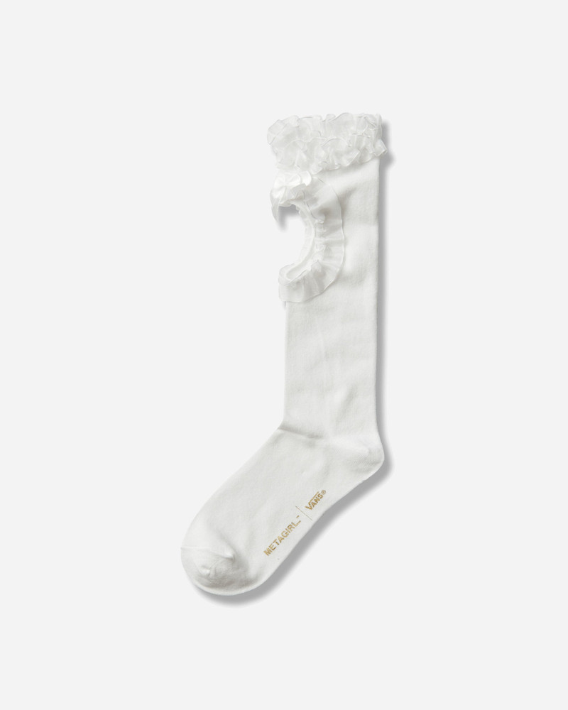 Vans Metagirl Ruffle Knee High Socks White outlook