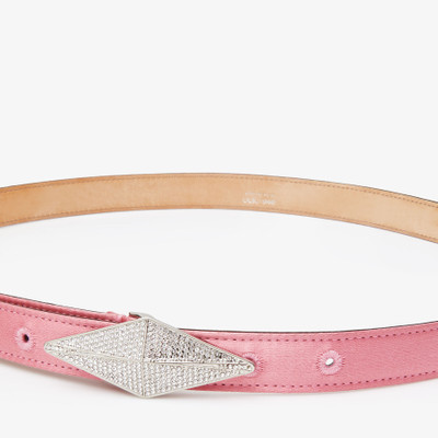 JIMMY CHOO Diamond Clasp Belt
Candy Pink Satin Clasp Belt with Pave Crystals outlook