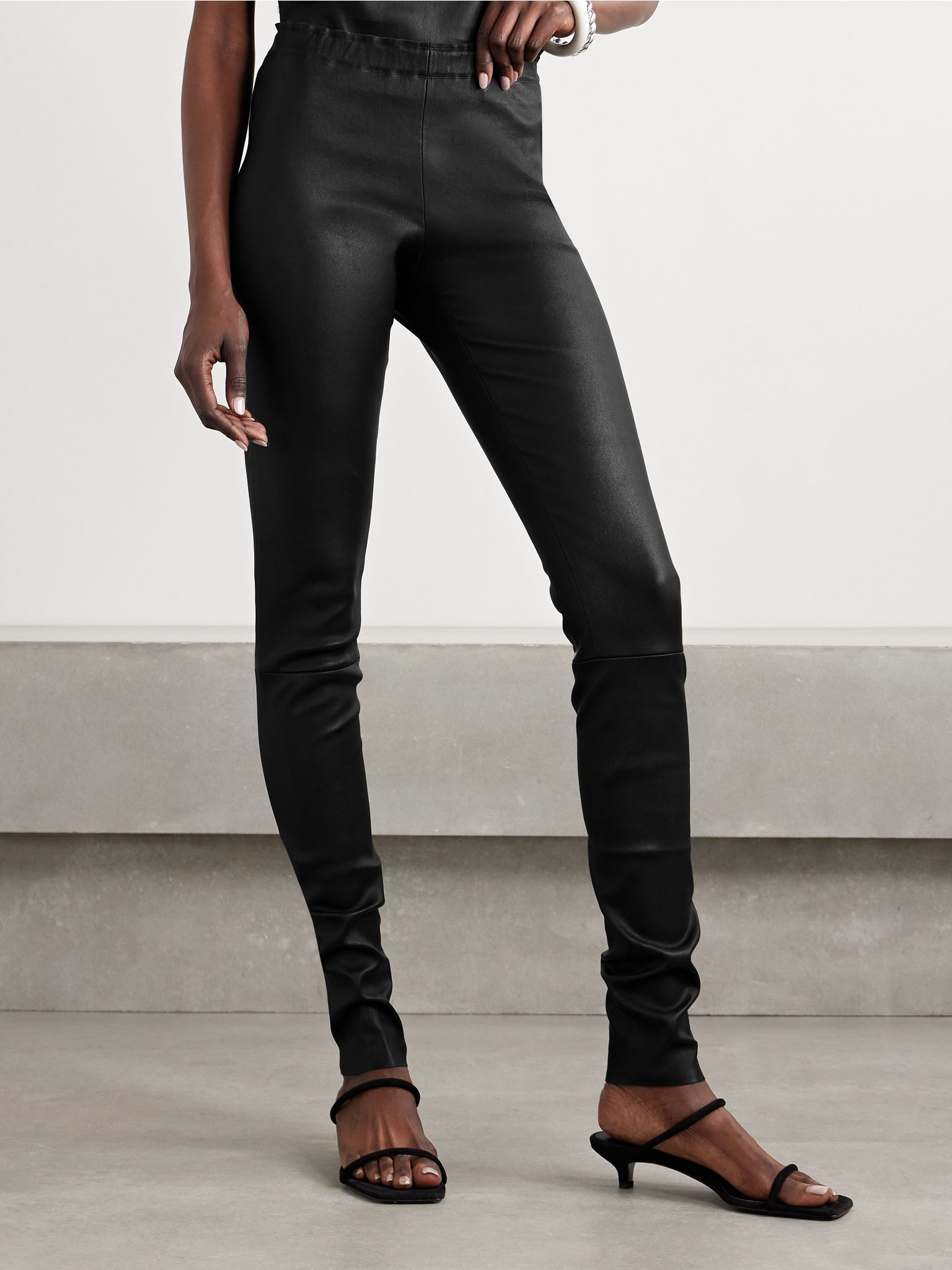 Carolyn leather leggings Black - 3