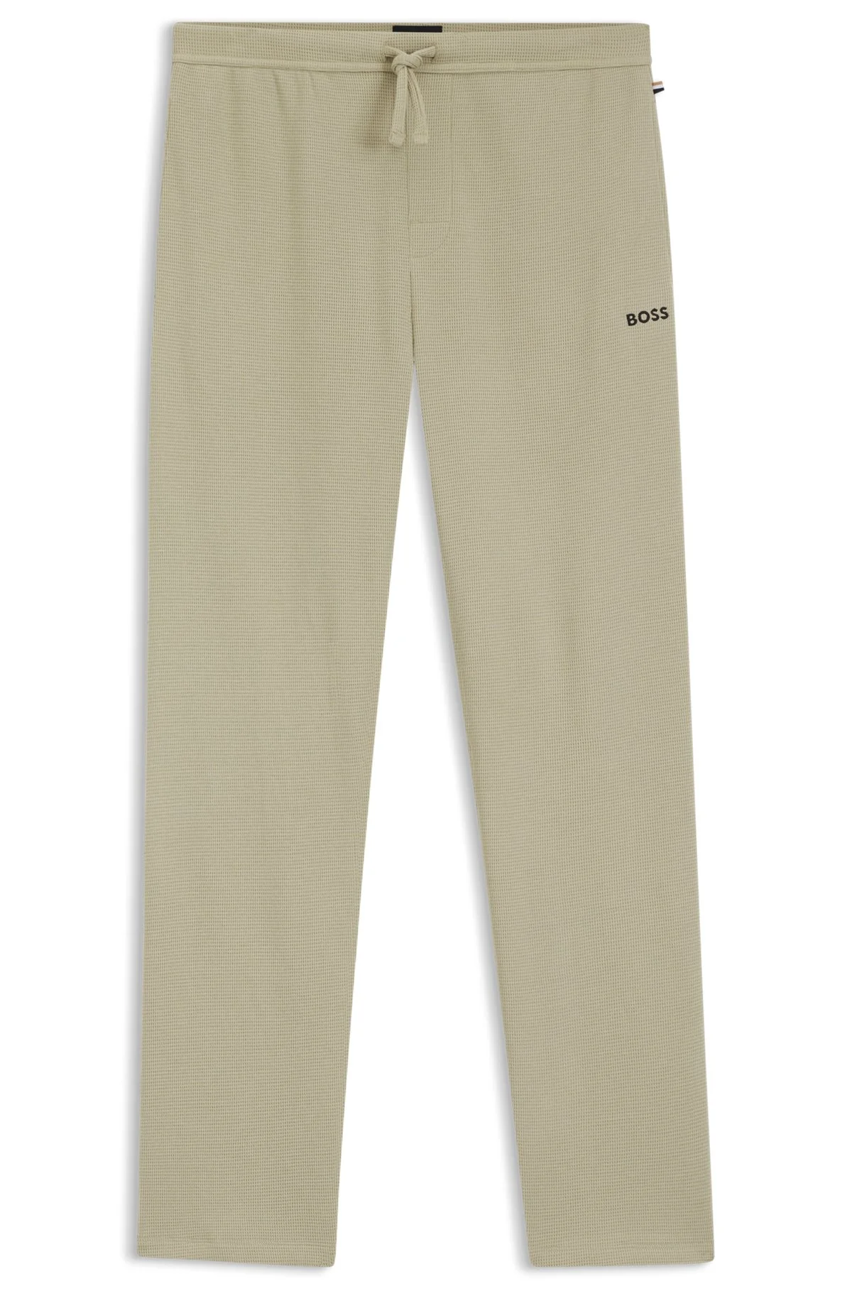 EMBROIDERED-LOGO PYJAMA BOTTOMS IN A COTTON BLEND - 1