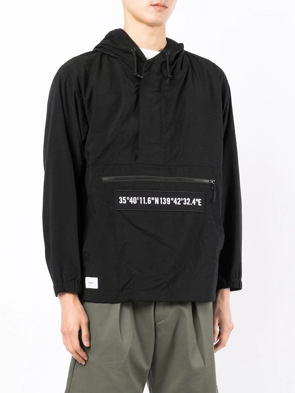 logo-print pullover hooded jacket - 3