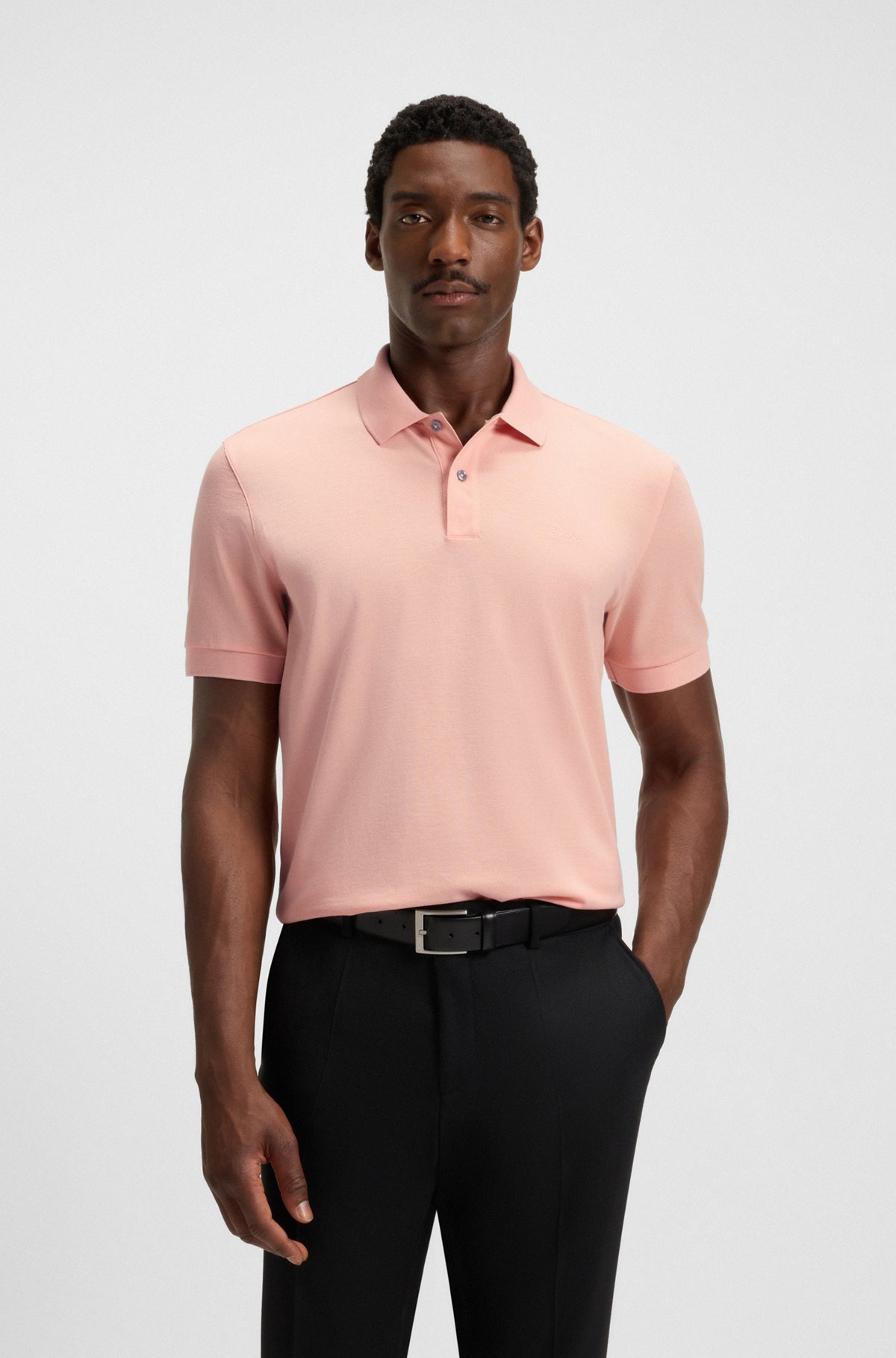 PALLAS POLO SHIRT IN COTTON PIQUÉ WITH LOGO DETAILS - 2
