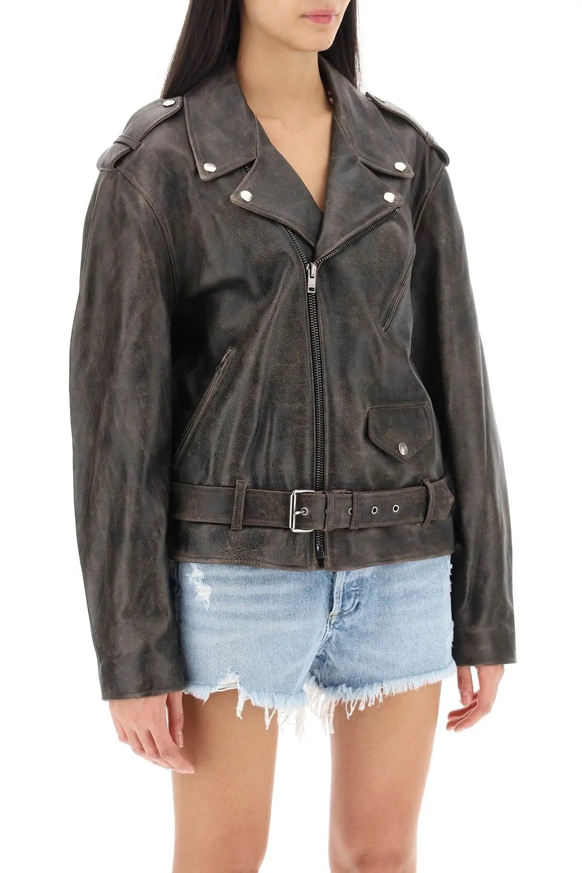 BARBARA JACKET IN VINTAGE LEATHER - 3