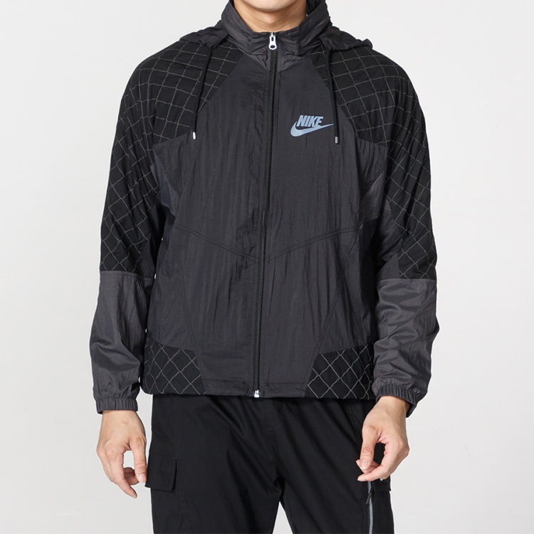 Nike Woven Athleisure Casual Sports Jacket Black CK5024-010 - 3
