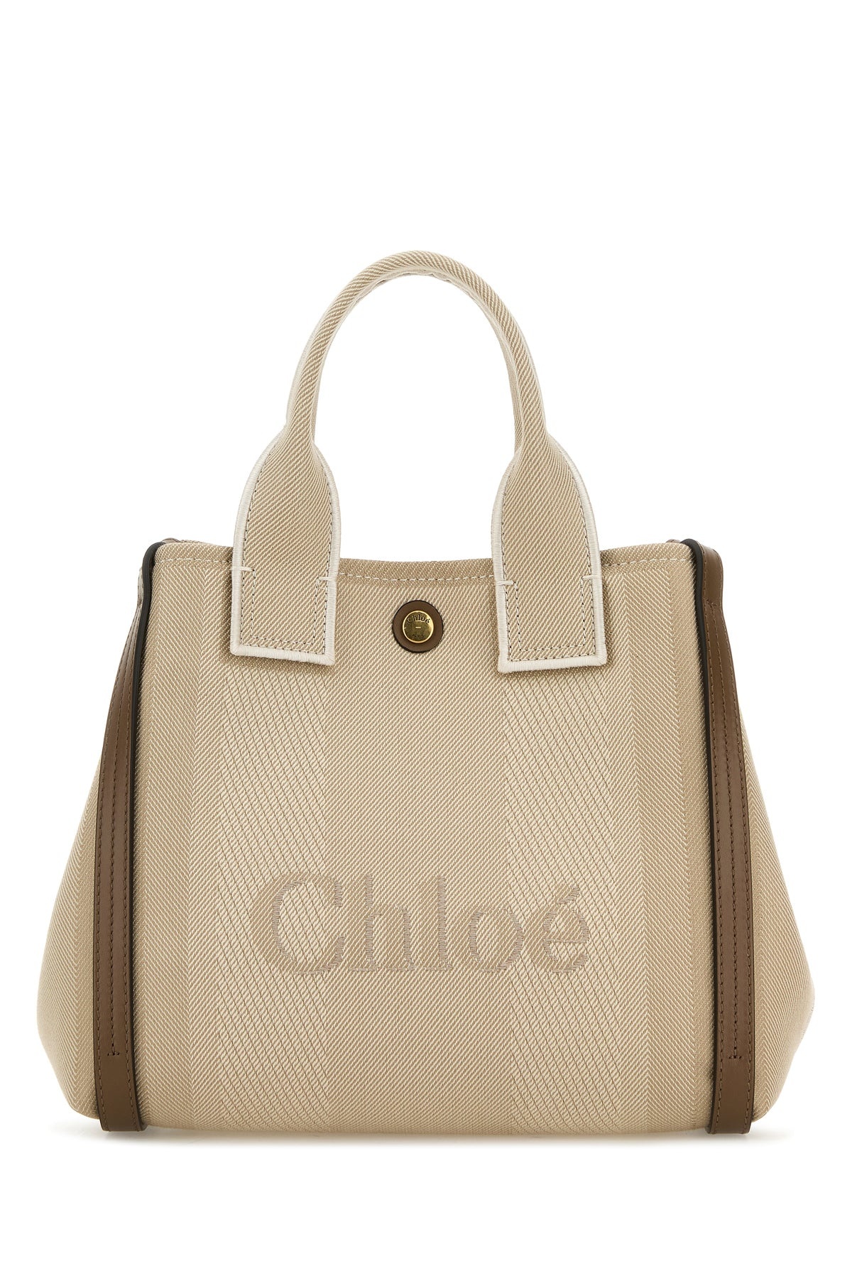Multicolor canvas small Chloé Carry shopping bag - 3