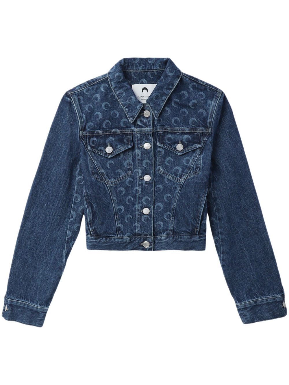 Deadstock Moonogram-pattern denim jacket - 1