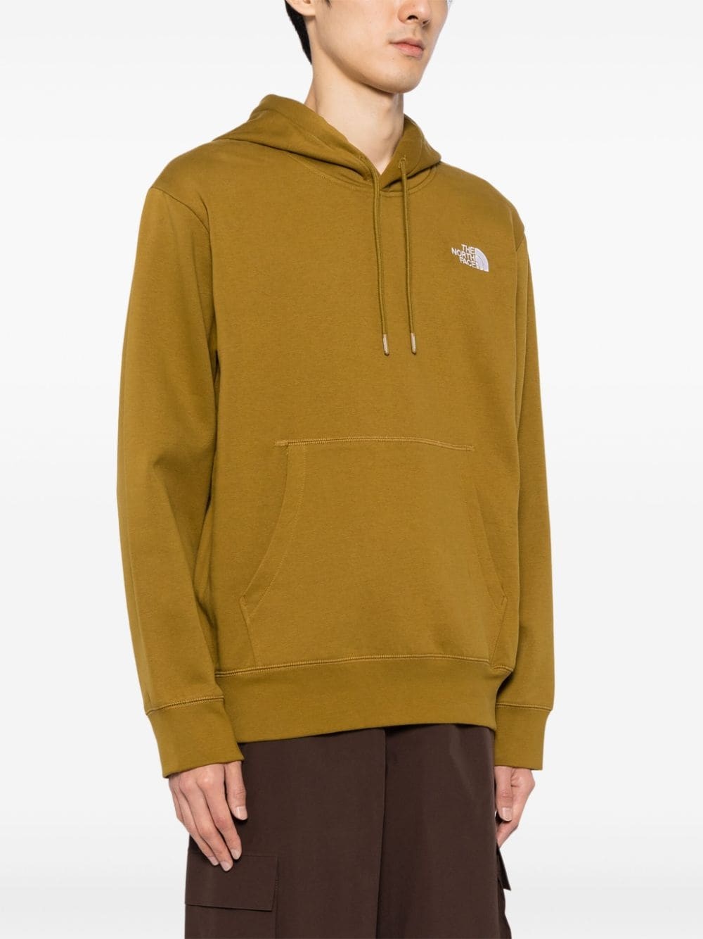 logo-embroidered drawstring hoodie - 3