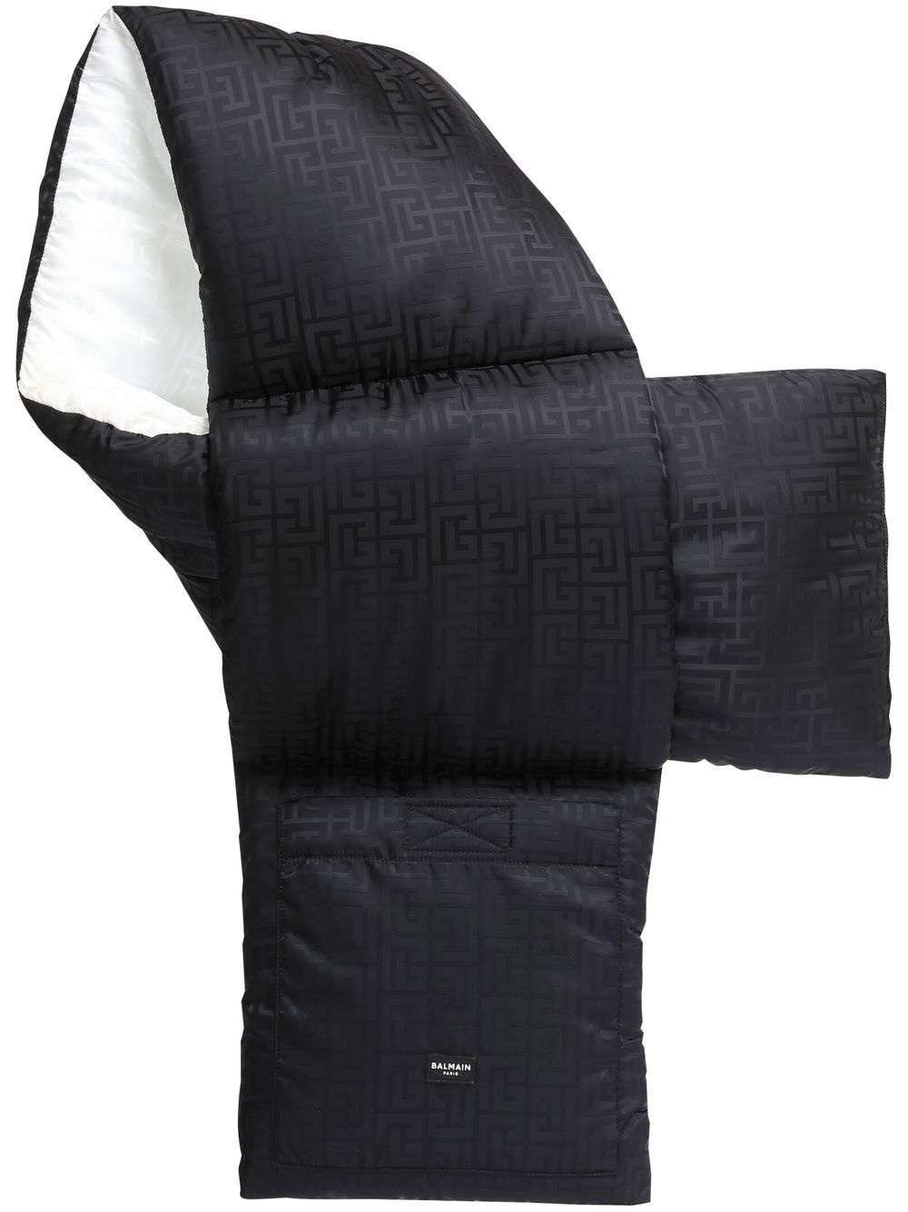 quilted two-tone scarf - 1