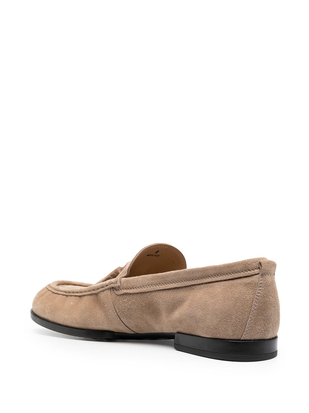 tassel trim suede loafers - 3