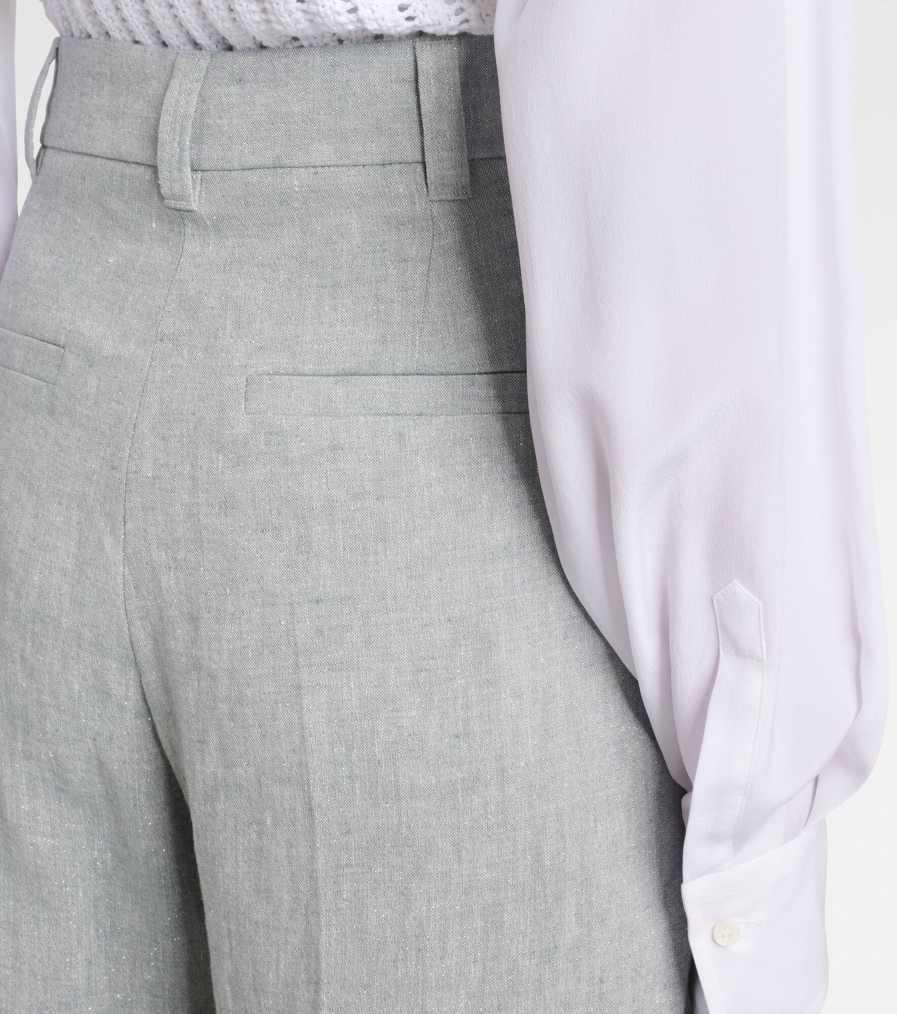 Linen-blend wide-leg pants - 6