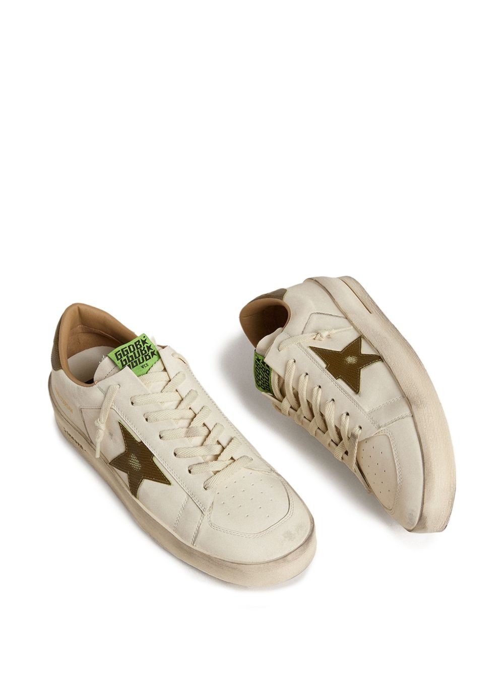 Stardan star-printed leather sneakers - 2