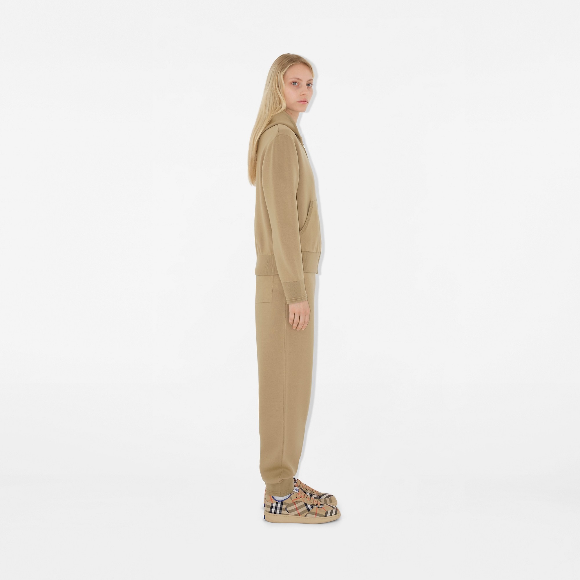 Wool Blend Zip Hoodie - 3