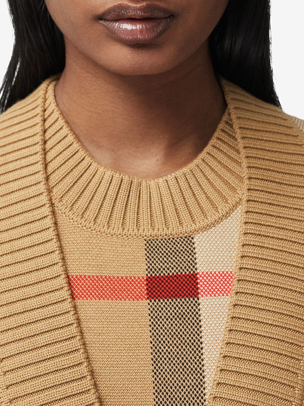 Vintage Check V-neck cardigan - 5