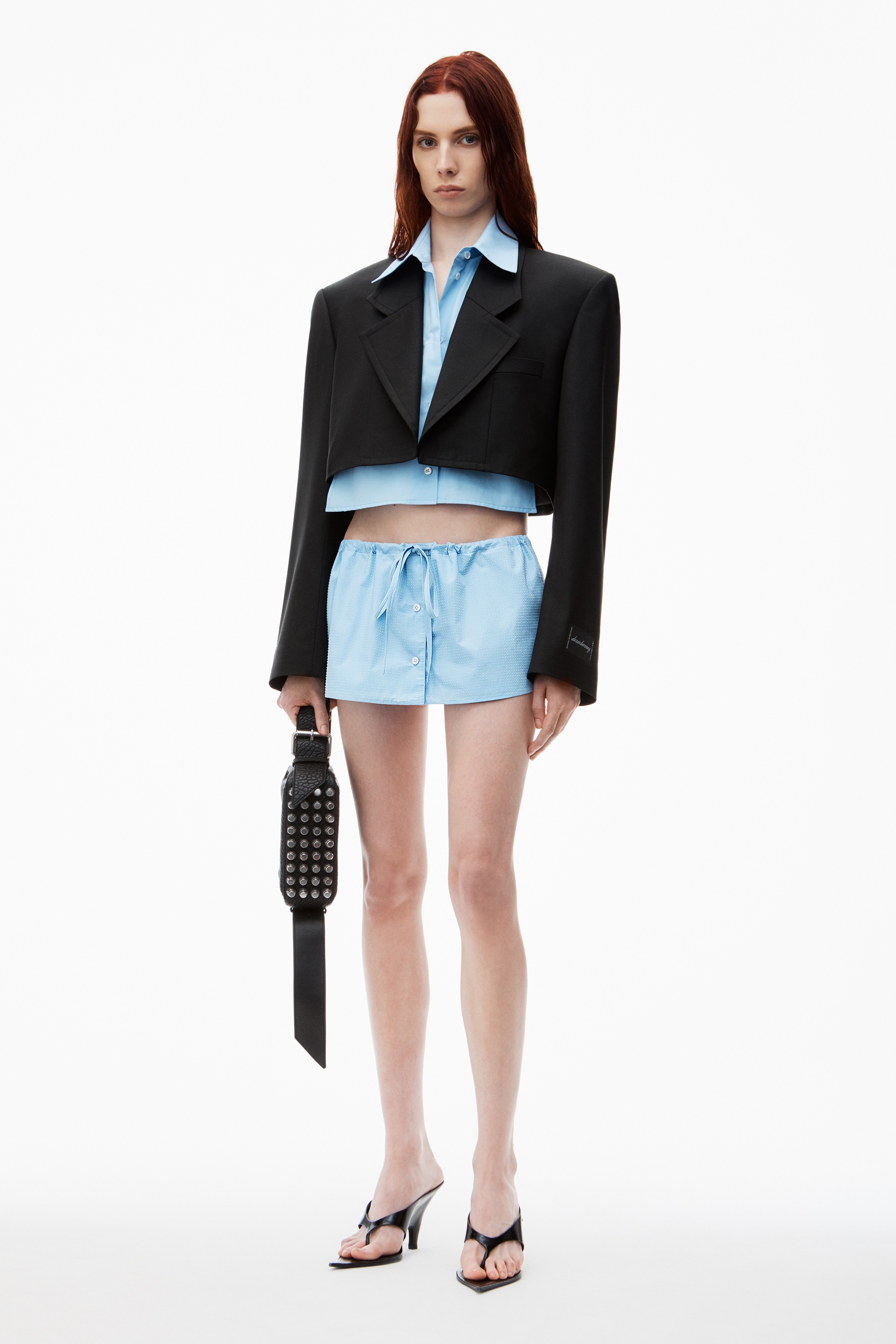 Pre-Styled Cropped Blazer with Dickie - 2