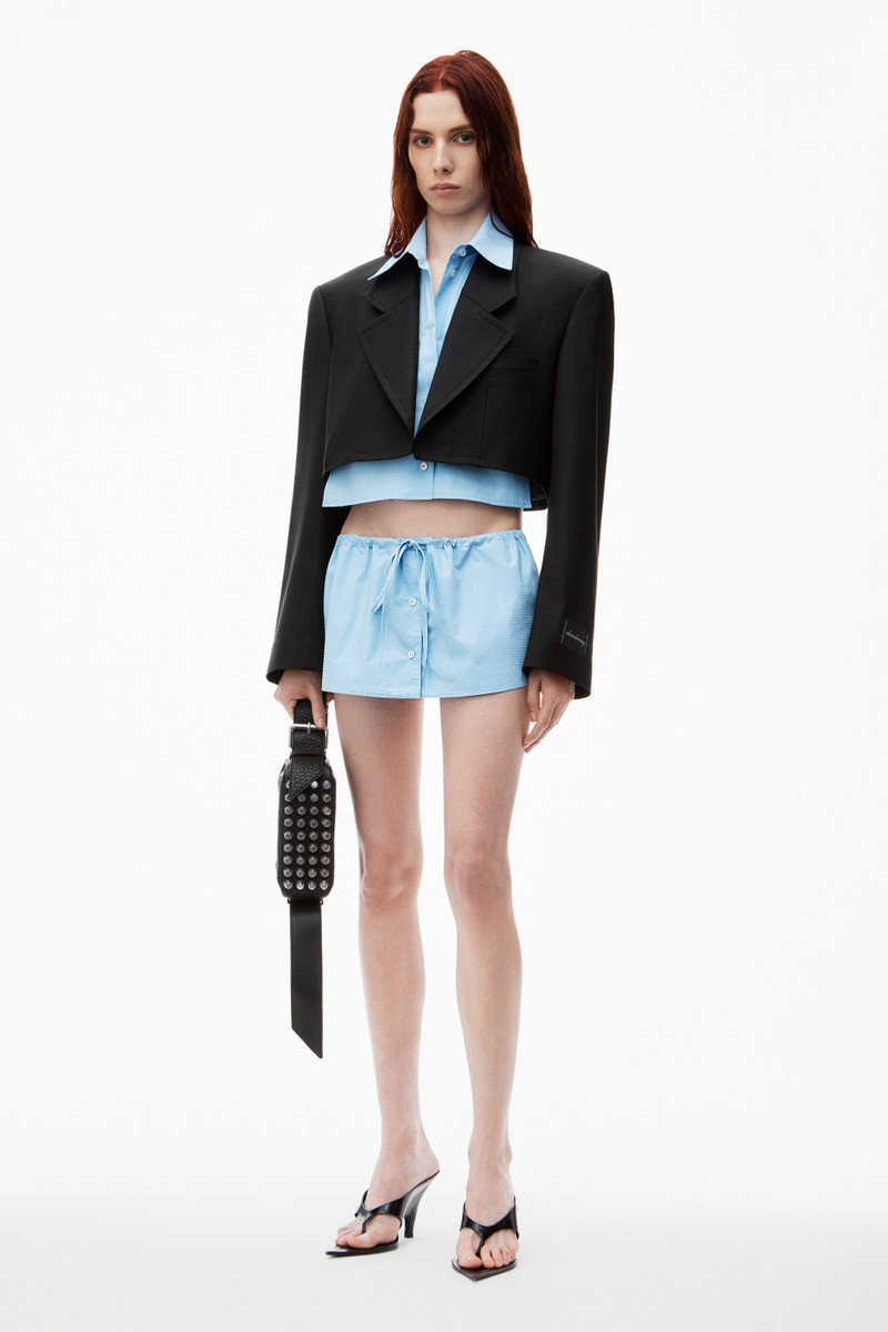 Alexander Wang Pre-Styled Cropped Blazer with Dickie outlook