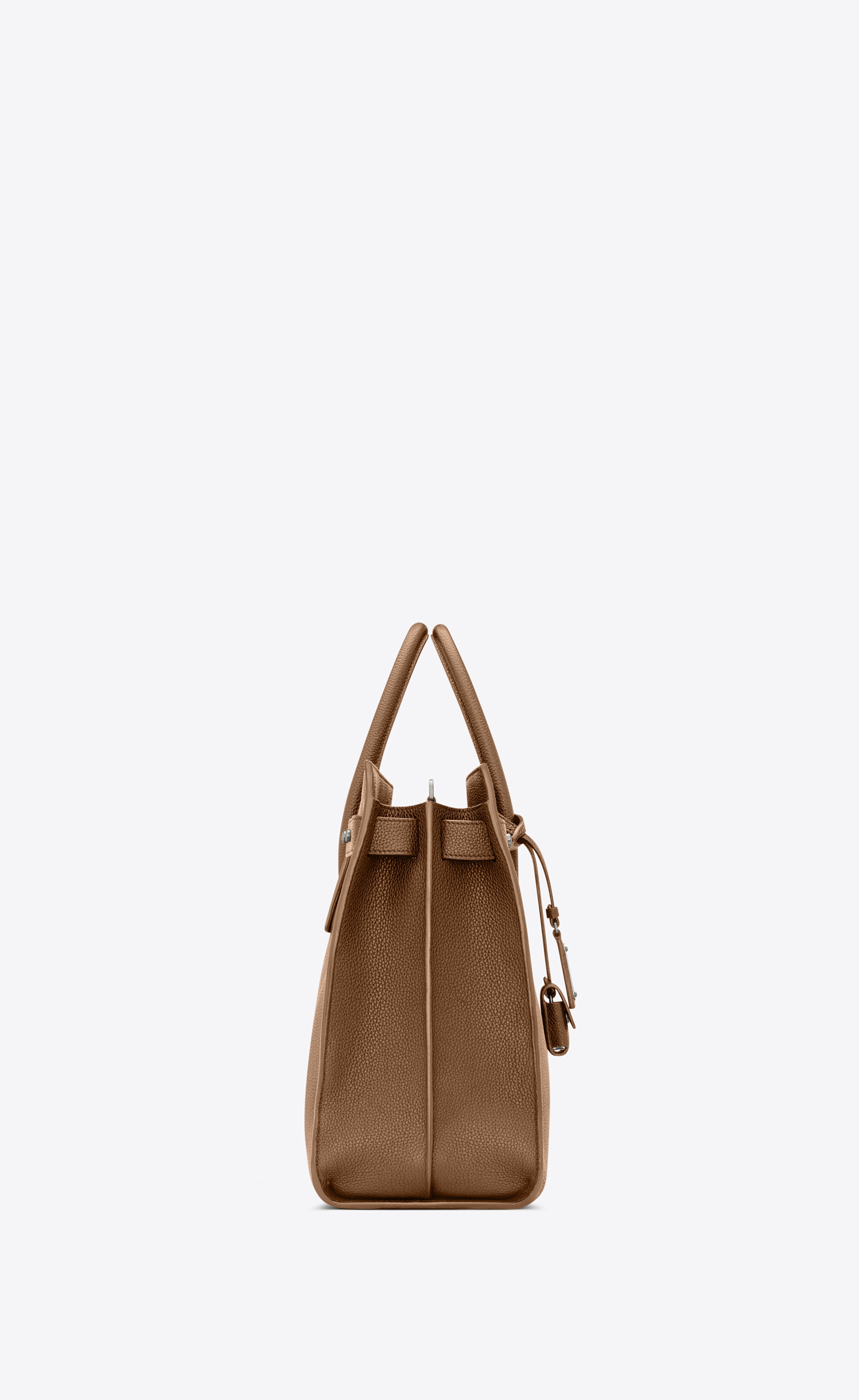 sac de jour thin large bag in grained leather - 3